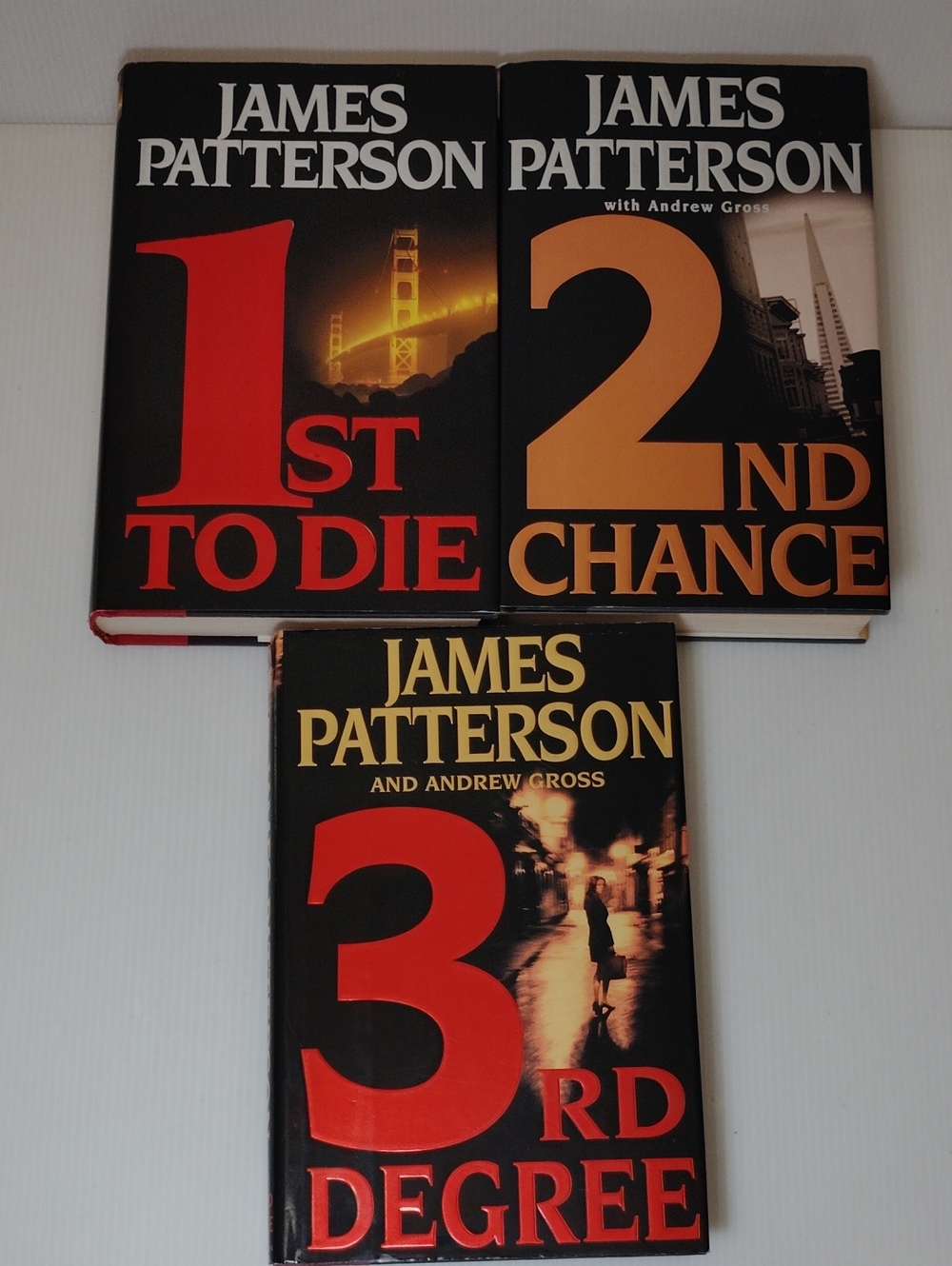James Patterson 1st To Die, 2nd Chance, 3rd Degree - Set *First Edition*